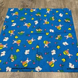 Easter Bunny Blue Bandana Vintage J43